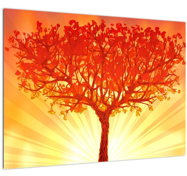 Obraz - Strom v záři slunce (70x50 cm)