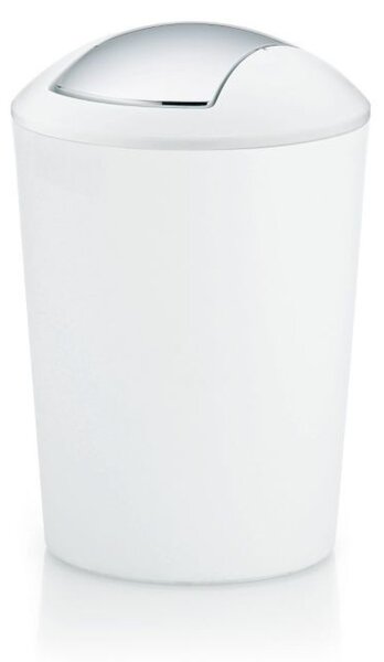 KELA Odpadkový koš MARTA 5L plast, bílý KL-22301
