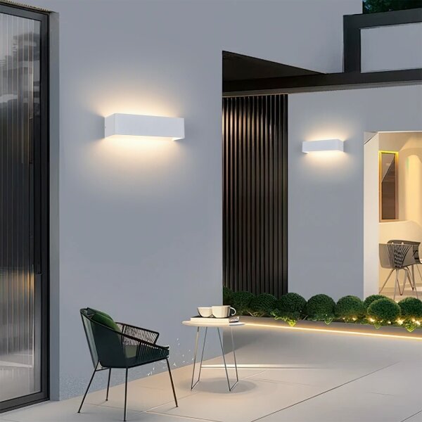 Brilagi - LED Venkovní nástěnné svítidlo DONNANI LED/12W/230V 30 cm bílá IP44