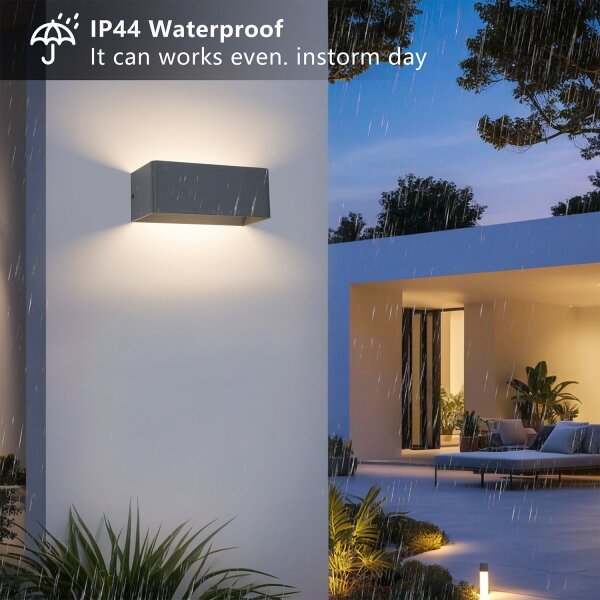 Brilagi - LED Venkovní nástěnné svítidlo DONNANI LED/7W/230V 20 cm antracit IP44