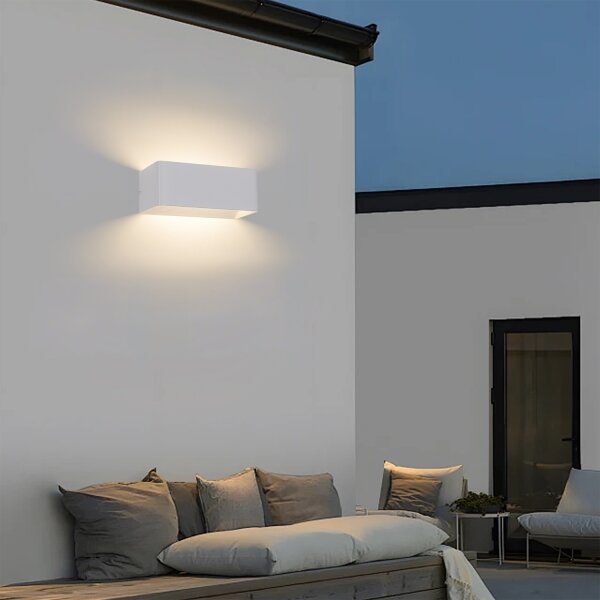 Brilagi - LED Venkovní nástěnné svítidlo DONNANI LED/7W/230V 20 cm bílá IP44