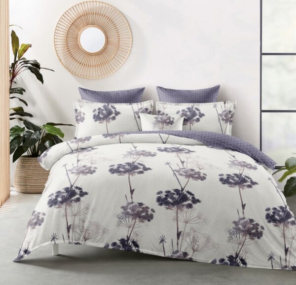 3 dílné Flanelové Povlečení polycotton Darina 200x140cm + 90x70 cm TiaHome