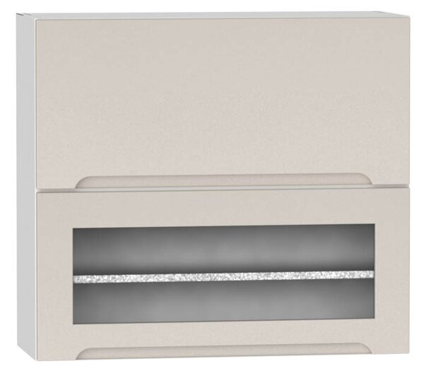 Skříňka závěsná se sklopnými předními částmi ZOYA W80 GRF/2 SD světle šedá