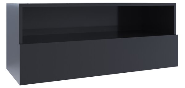 Televizní stolek závěsný ONIVIO ON6B černý lesk