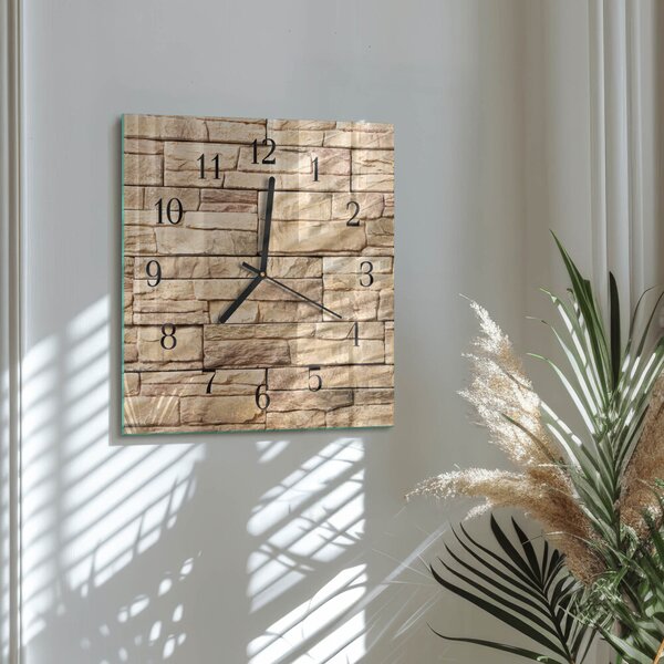 Skleněné hodiny na stěnu Slínek zskc-30x30-00181880