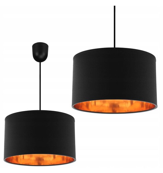 Závěsné svítidlo Shade, 1x textilní stínítko (výběr ze 6 barev), (výběr ze 3 barev konstrukce), (fi 35cm), lp, g