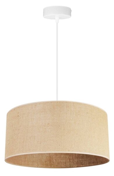 Závěsné svítidlo Juta, 1x jutové stínítko, (výběr ze 2 barev konstrukce), (fi 40cm, ve 20cm)