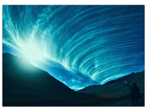 Obraz - Vlna z mraků (70x50 cm)