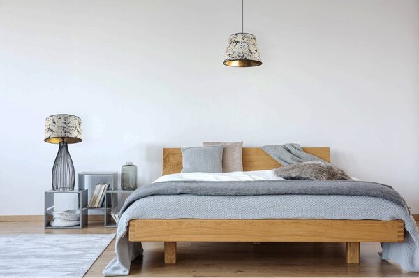 Stolní lampa Werona, 1x textilní stínítko (výběr ze 6 barev), ln