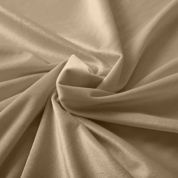 Biante Sametový čtvercový ubrus Velvet Premium SVP-045 Kávově béžový 130x130 cm