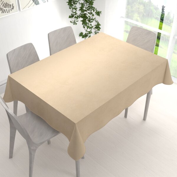 Biante Sametový obdélníkový ubrus Velvet Premium SVP-045 Kávově béžový 50x100 cm