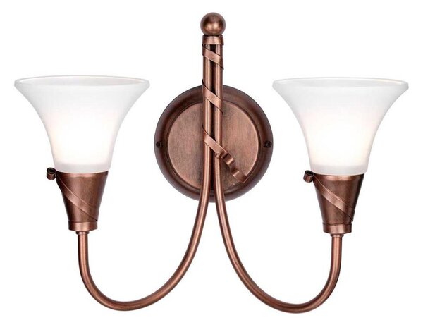 Elstead EM2-COPPER - Nástěnné svítidlo EMILY 2xE14/40W/230V