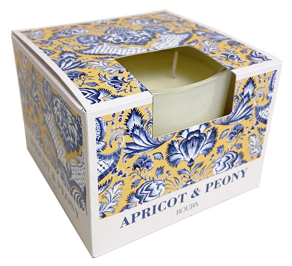 ROURA Apricot & Peony Vonná svíčka ve skle, 300 g
