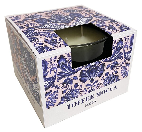ROURA Toffee Mocca Vonná svíčka ve skle, 300 g