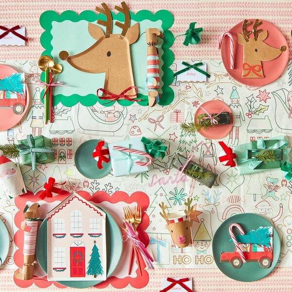 Papírový talíř Festive House – set 8 ks