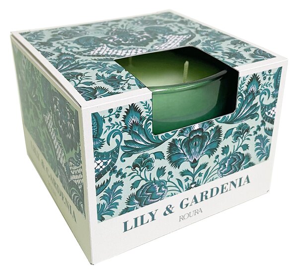 ROURA Lily & Gardenia Vonná svíčka ve skle, 300 g