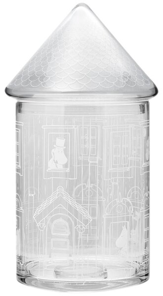 Muurla Skleněná dóza Moominhouse 30,5cm