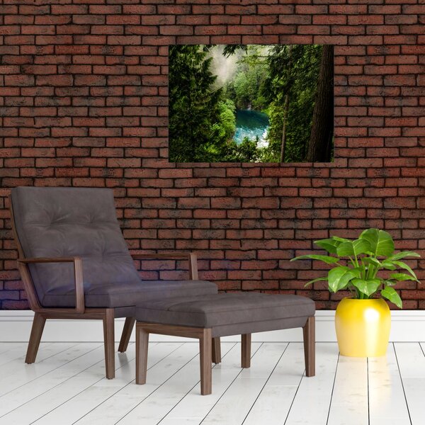 Obraz - Průzor mezi stromy (70x50 cm)