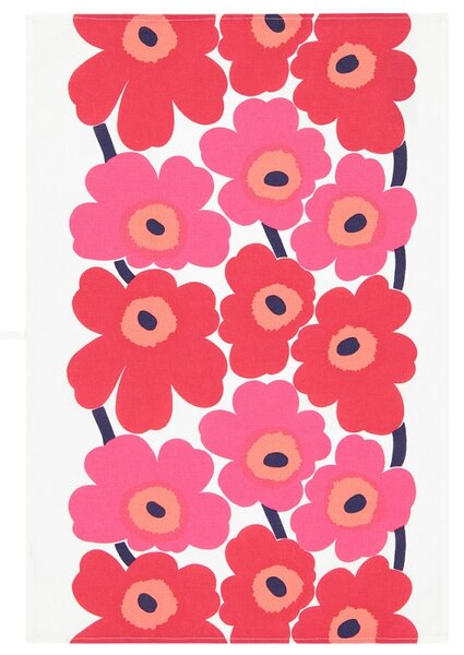 Marimekko Utěrka Unikko 47x70cm, 2ks, červená