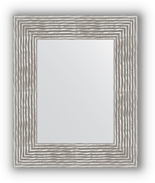 Zrcadlo v rámu, vlnky chrom BY 3025 46x56 cm