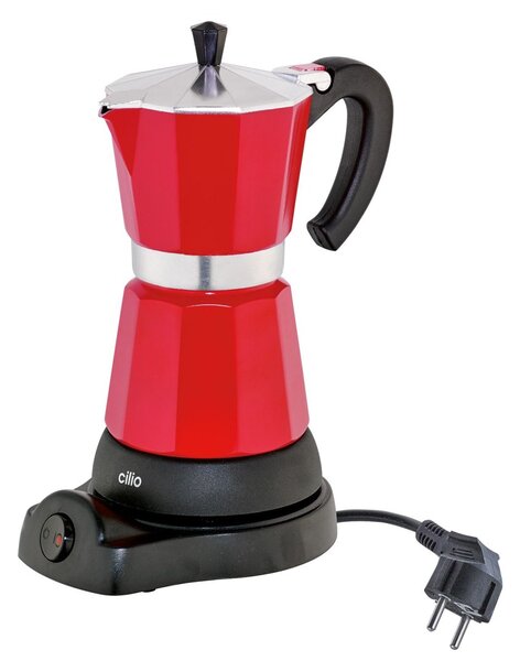 Kávovar elektrický Classico na 6 šálků červený 300 ml - CILIO Solingen