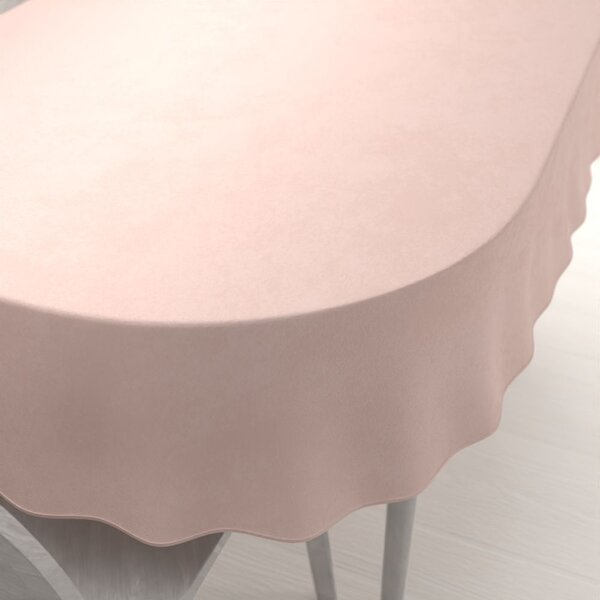 Biante Sametový oválný ubrus Velvet Premium SVP-043 Pudrově růžový 60x100 cm