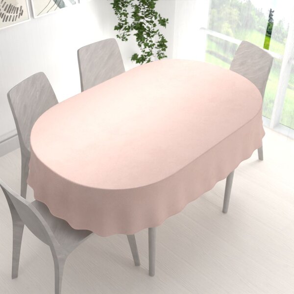 Biante Sametový oválný ubrus Velvet Premium SVP-043 Pudrově růžový 60x100 cm