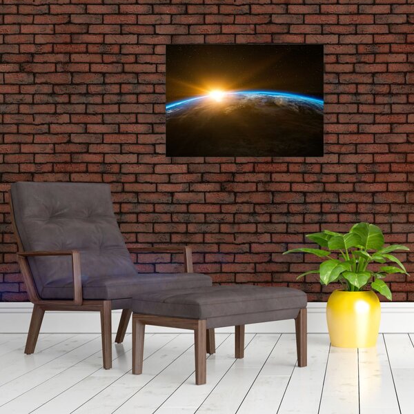 Obraz planety země z vesmíru (70x50 cm)