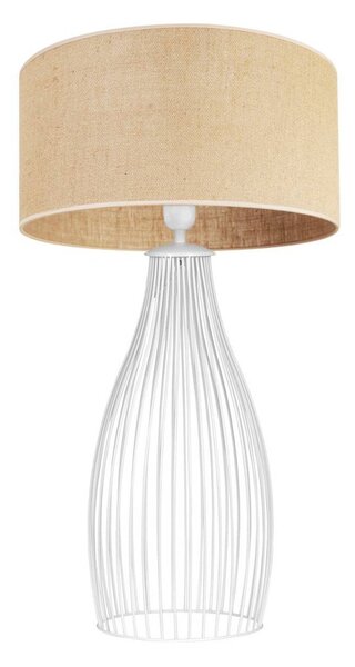 Stolní lampa Juta, 1x jutové stínítko, (výběr ze 3 barev konstrukce), u