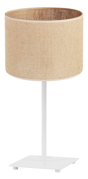 Stolní lampa Juta, 1x jutové stínítko, (výběr ze 2 barev konstrukce), n