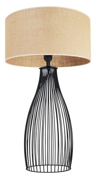 Stolní lampa Juta, 1x jutové stínítko, (výběr ze 3 barev konstrukce), u