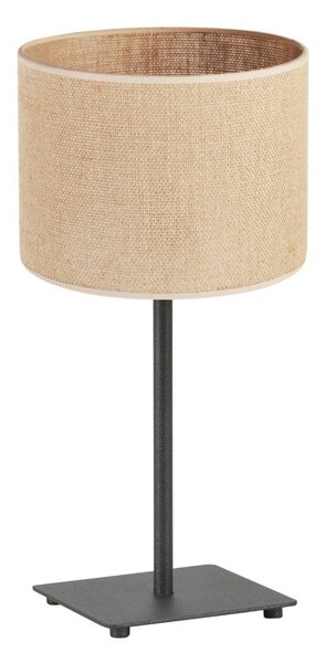 Stolní lampa Juta, 1x jutové stínítko, (výběr ze 2 barev konstrukce), n
