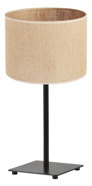 Stolní lampa Juta, 1x jutové stínítko, (výběr ze 2 barev konstrukce), n