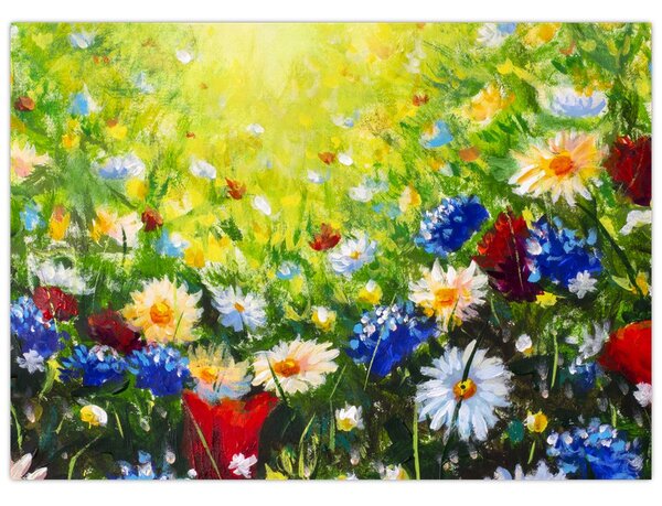 Obraz divokých květin (70x50 cm)