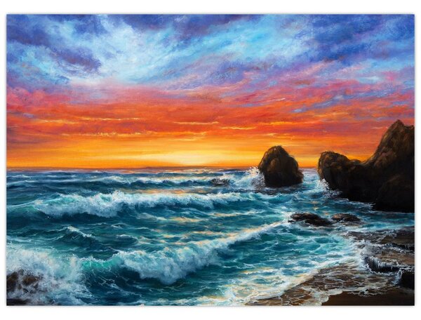 Obraz - Západ slunce (70x50 cm)
