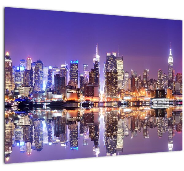 Skleněný obraz Manhattanu (70x50 cm)