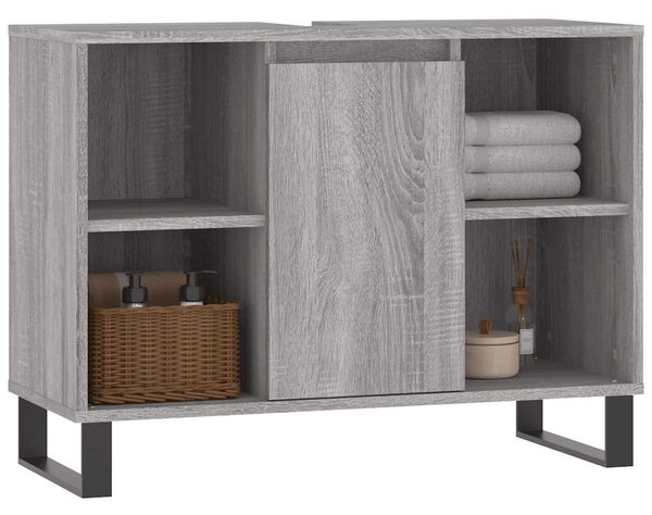 Koupelnová skříňka šedá sonoma 80 x 33 x 60 cm kompozitní dřevo