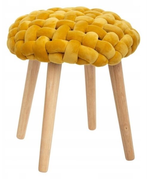 Stolička Atmosphera, odstíny žluté, 43 cm