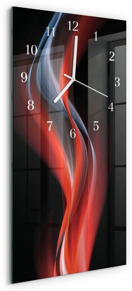 Skleněné hodiny vertikální Abstrakce zsppb-30x60-00084415