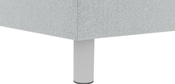 Čalouněná postel boxspring CARINA 140x200 cm světle šedá Matrace: Matrace Bonell pružinová