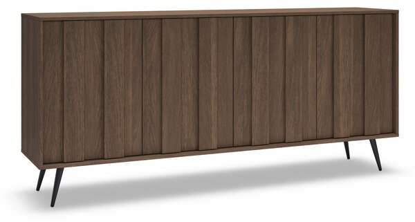 Moderní komoda Flaro 183 cm s osvětlením - dub dunin