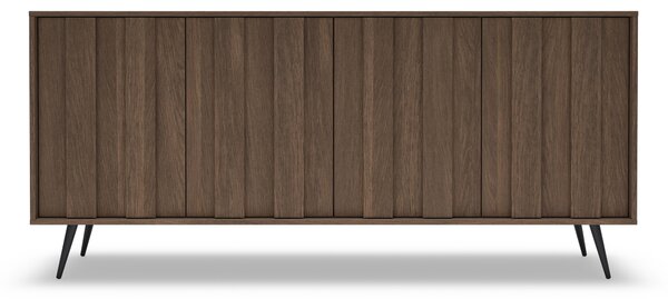 Moderní komoda Flaro 183 cm s osvětlením - dub dunin
