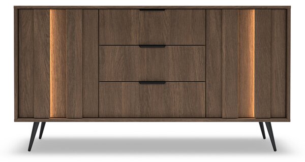 Komoda s šuplíky Flaro 153 cm - dub dunin