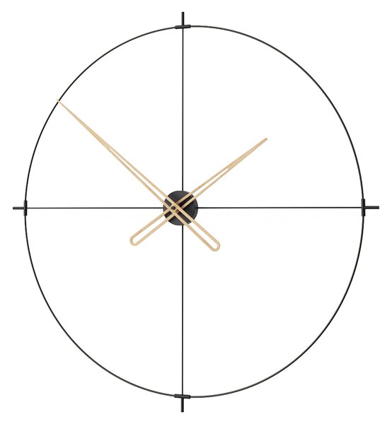 Mclocks Designové nástěnné hodiny ETL903 Eternal black-oak 90cm