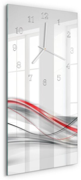 Skleněné hodiny vertikální Křivka zsppb-30x60-00058256