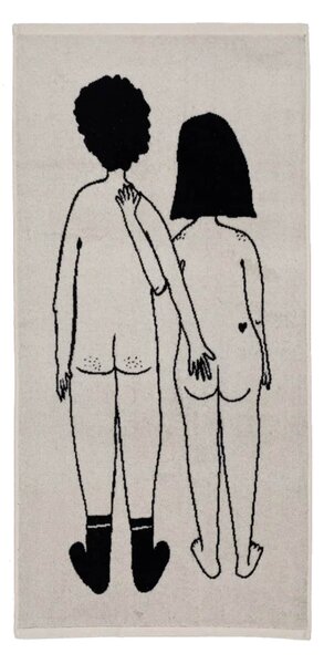 Bavlněný ručník Naked couple back 50 × 100 cm