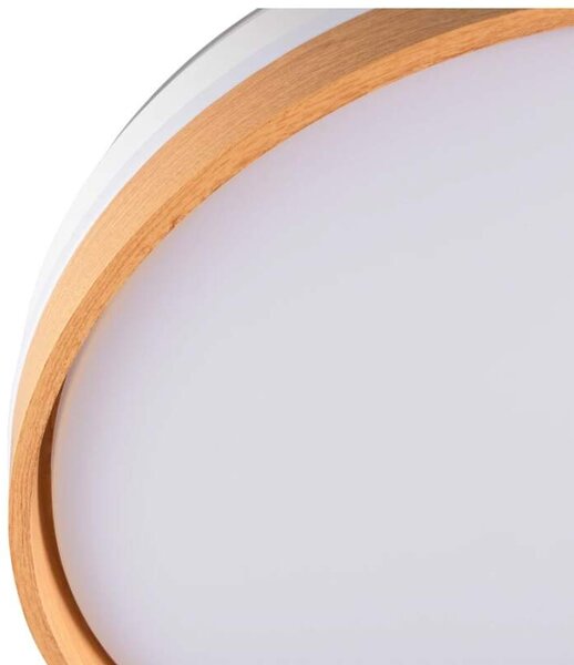 Trio Leuchten R69642101 VOLDA - Stropní LED ventilátor s dálkovým ovladačem v imitaci dřeva, LED 30W, 3500lm, 2700-6500K, Ø 106cm (LED stropní ventilátor stmívatelný ovladačem s možností změny barvy světla)
