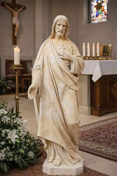 Stojící Kristus – socha z umělého pískovce