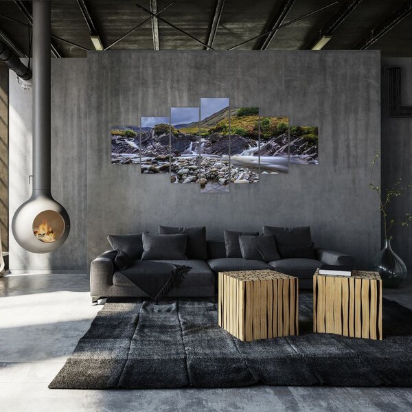 Obraz plynoucí vody (210x100 cm)