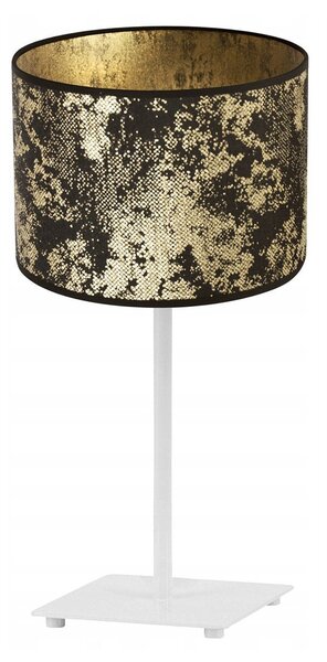 Stolní lampa Werona 2, 1x černé/zlaté textilní stínítko, (výběr ze 4 barev konstrukce), g